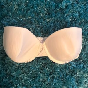Victoria’s Secret white strapless bra